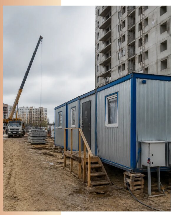 Аренда строительных вагончиков для рабочих в Кропоткине
